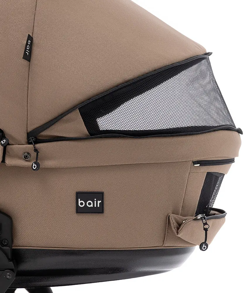 Коляска 2 в 1 Bair Kiwi Plus ECO Soft BKP-857 темный капучино